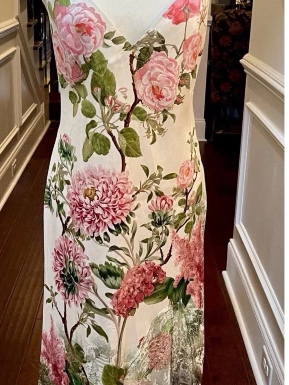 Alice & Olivia Floral Julietta Cutaway Lace MIDI Dress NWT MSRP $495 Sz 6 - Picture 11 of 16